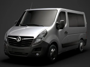 vauxhall movano l1h1 windowvan 2020 3D Model
