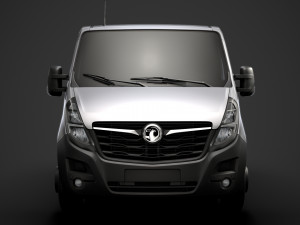 vauxhall movano l1h1 windowvan 2020 3D 模型
