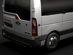 vauxhall movano l1h1 windowvan 2020 3D 模型