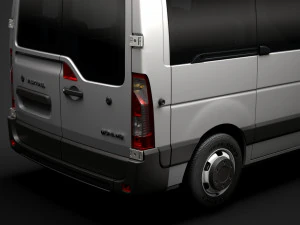 vauxhall movano l1h1 windowvan 2020 3D Model