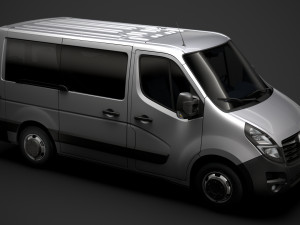 vauxhall movano l1h1 windowvan 2020 3D 模型