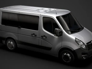 vauxhall movano l1h1 windowvan 2020 3D Model
