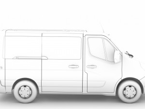 vauxhall movano l1h1 windowvan 2020 3D 模型