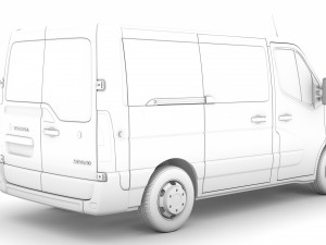 vauxhall movano l1h1 windowvan 2020 3D 模型