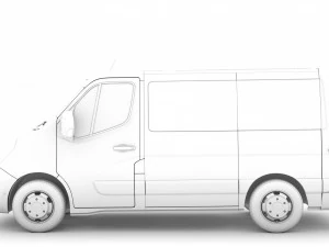 vauxhall movano l1h1 windowvan 2020 3D Model