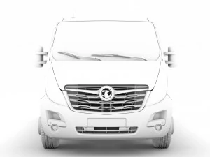 vauxhall movano l1h1 windowvan 2020 3D Model