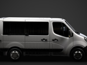 vauxhall movano l1h1 windowvan 2020 3D 模型