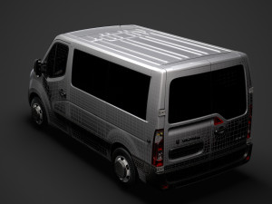 vauxhall movano l1h1 windowvan 2020 3D 模型