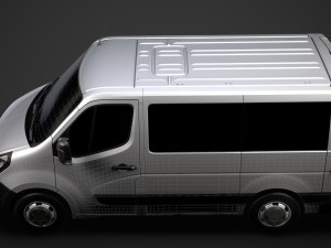 vauxhall movano l1h1 windowvan 2020 3D 模型
