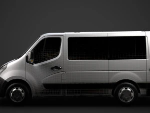 vauxhall movano l1h1 windowvan 2020 3D Model