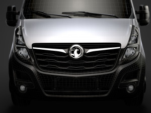 vauxhall movano l1h1 windowvan 2020 3D 模型
