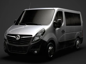 vauxhall movano l1h1 windowvan 2020 3D Model