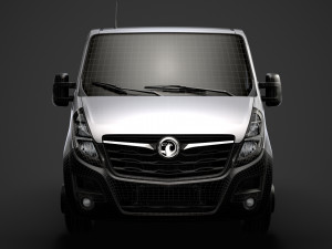 vauxhall movano l1h1 windowvan 2020 3D 模型
