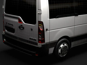 vauxhall movano l1h1 windowvan 2020 3D Model