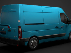 nissan nv 400 l2h2 van 2020 3D Model
