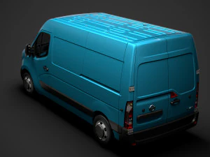 nissan nv 400 l2h2 van 2020 3D Model
