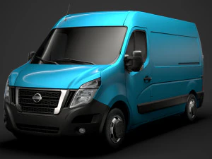 nissan nv 400 l2h2 van 2020 3D Model