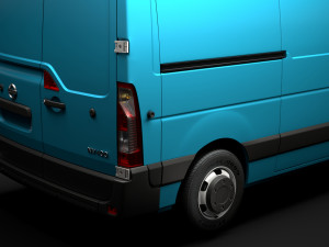 nissan nv 400 l2h2 van 2020 Modelo 3D