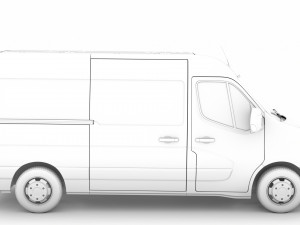 nissan nv 400 l2h2 van 2020 Modelo 3D