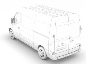 nissan nv 400 l2h2 van 2020 3D Model