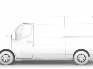 nissan nv 400 l2h2 van 2020 Modelo 3D