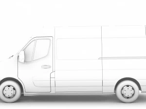 nissan nv 400 l2h2 van 2020 3D Model