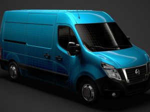 nissan nv 400 l2h2 van 2020 Modelo 3D