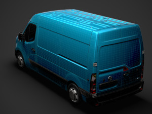 nissan nv 400 l2h2 van 2020 Modelo 3D