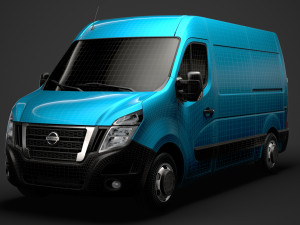 nissan nv 400 l2h2 van 2020 Modelo 3D