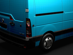 nissan nv 400 l2h2 van 2020 Modelo 3D