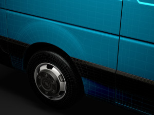 nissan nv 400 l2h2 van 2020 Modelo 3D