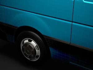 nissan nv 400 l2h2 van 2020 3D Model