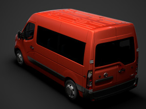 nissan nv 400 l2h2 windowvan 2020 3D Модель