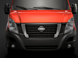 nissan nv 400 l2h2 windowvan 2020 3D Модель