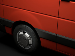 nissan nv 400 l2h2 windowvan 2020 3D Модель