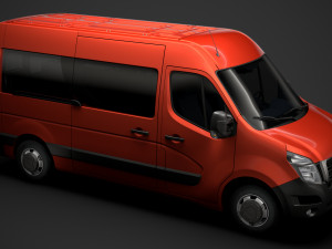 nissan nv 400 l2h2 windowvan 2020 3D Модель