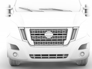 nissan nv 400 l2h2 windowvan 2020 3D Модель