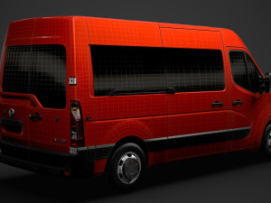 nissan nv 400 l2h2 windowvan 2020 3D Модель