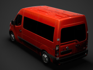 nissan nv 400 l2h2 windowvan 2020 3D Модель