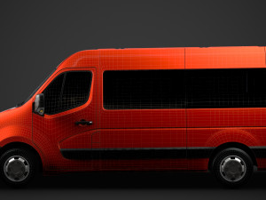 nissan nv 400 l2h2 windowvan 2020 3D Модель