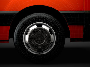 nissan nv 400 l2h2 windowvan 2020 3D Модель