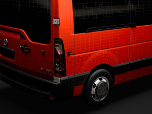 nissan nv 400 l2h2 windowvan 2020 3D Модель