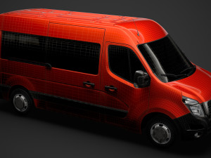 nissan nv 400 l2h2 windowvan 2020 3D Модель