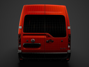 nissan nv 400 l2h2 windowvan 2020 3D Модель