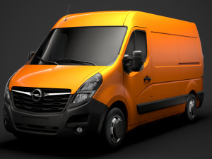 opel movano l2h2 van 2020 3D Model