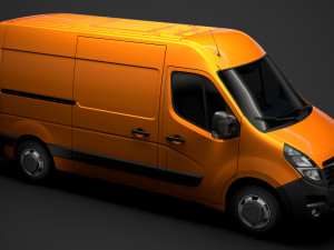 opel movano l2h2 van 2020 3D Model