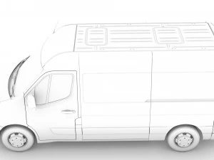 opel movano l2h2 van 2020 3D Model