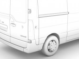 opel movano l2h2 van 2020 3D Model