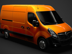 opel movano l2h2 van 2020 3D Model