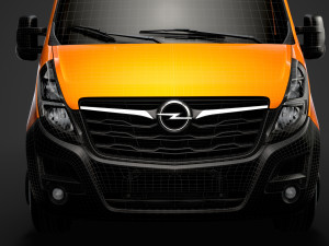 opel movano l2h2 van 2020 3D Model